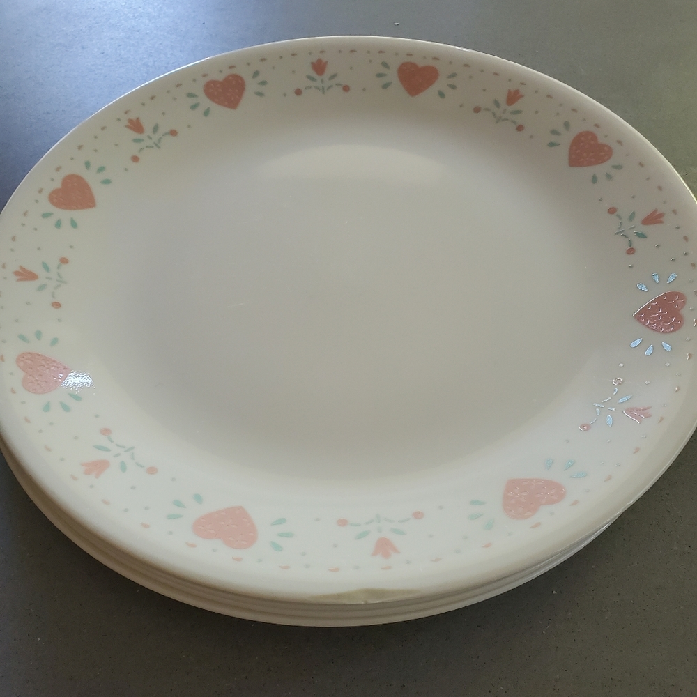 6 GUC Corelle Forever Yours Salad Plates